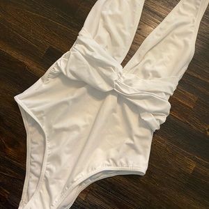 Asos White One Piece Swin Suit size 4 Small